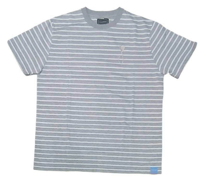 MAISON HONORE Tiphanie-Border  T-shirt /Gray✖️Silver