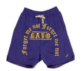 MAYO MESSAGE EMBROIDERY GAME SHORTS PURPLE