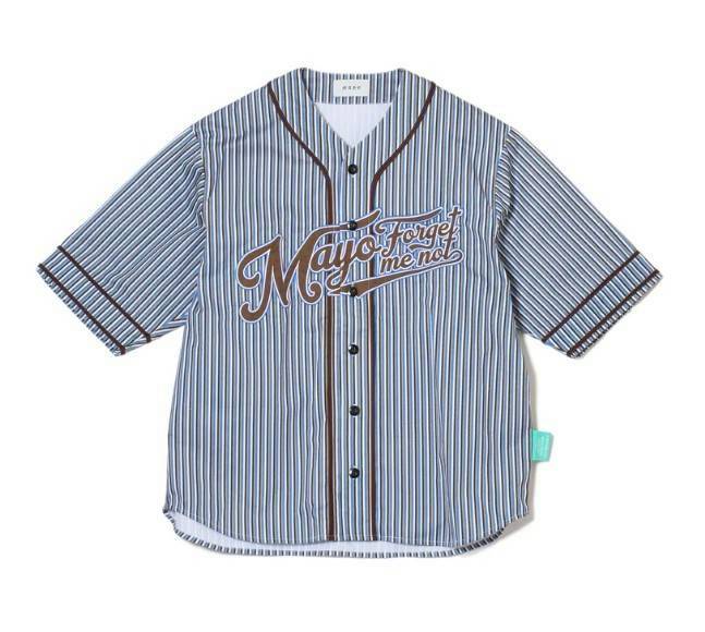 MAYO FGMN EMBROIDERY BASE BALL SHIRTS STRIPE