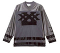 TAIN DOUBLE PUSH DOUBLE DOWN FOOTBALL T-SHIRTS /GRAY