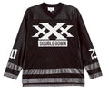 TAIN DOUBLE PUSH　DOUBLE DOWN FOOTBALL T-SHIRTS/BLACK