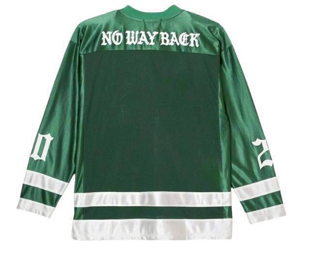 TAIN DOUBLE PUSH DOUBLE DOWN FOOTBALL T-SHIRTS /GREEN