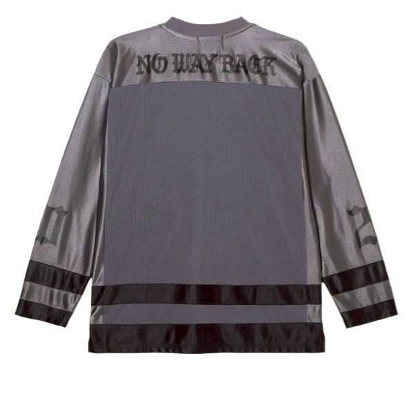 TAIN DOUBLE PUSH DOUBLE DOWN FOOTBALL T-SHIRTS /GRAY