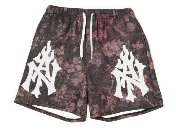 TAIN DOUBLE PUSH MONOGRAM SWEAT SHORTS/ FLOWERS