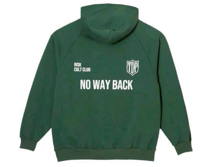TAIN DOUBLE PUSH MONOGRAM P/O SWEAT HOODIE /GREEN
