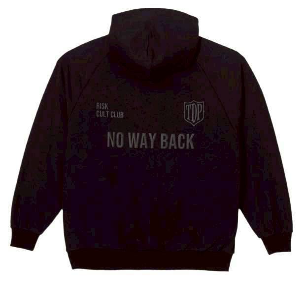 TAIN DOUBLE PUSH MONOGRAM P/O SWEAT HOODIE /BLACK