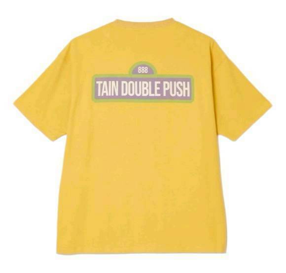TAIN DOUBLE PUSH WITH ME WITHOUT ME SHORT SLEEVE T-SHIRTS/YELLOW