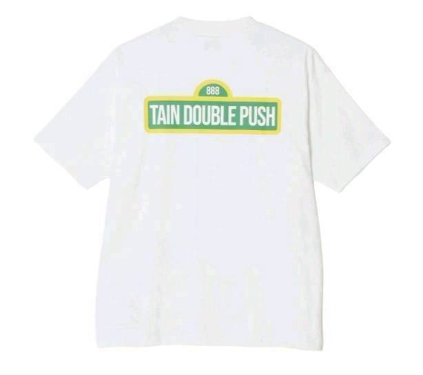 TAIN DOUBLE PUSH WITH ME WITHOUT ME SHORT SLEEVE T-SHIRTS/WHITE