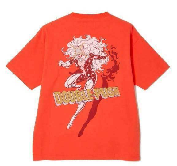 TAIN DOUBLE PUSH FLASH LADY SHORT SLEEVE T-SHIRTS /ORANGE