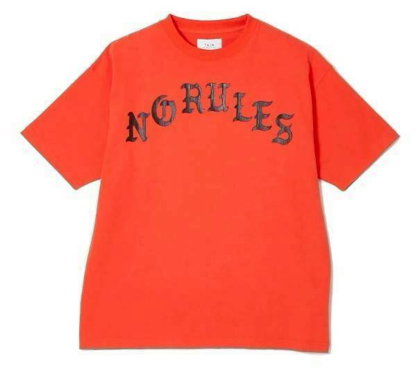 TAIN DOUBLE PUSH FLASH LADY SHORT SLEEVE T-SHIRTS /ORANGE