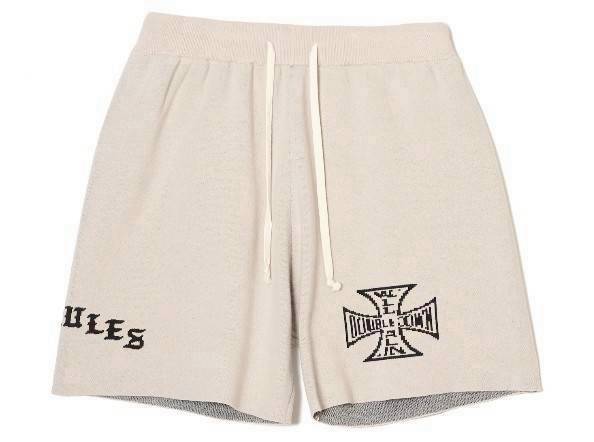 TAIN DOUBLE PUSH ARCH T KNIT SHORTS /GRAY