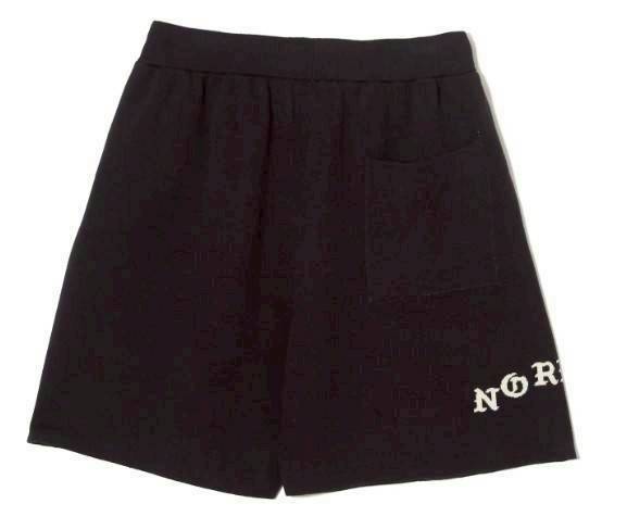 TAIN DOUBLE PUSH ARCH KNIT SHORTS /BLACK