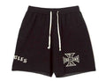 TAIN DOUBLE PUSH ARCH KNIT SHORTS /BLACK