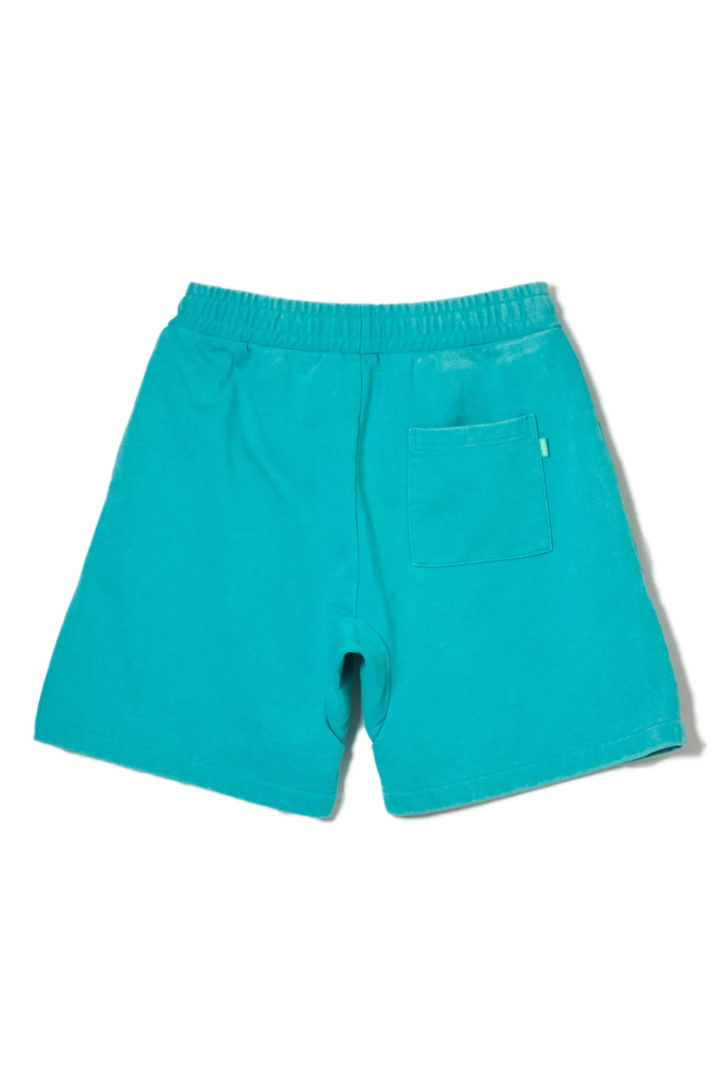 MAYO SPEECH BUBBLE GARMENT DYE EMBROIDERY SWEAT SHORTS KINMIYA BLUE