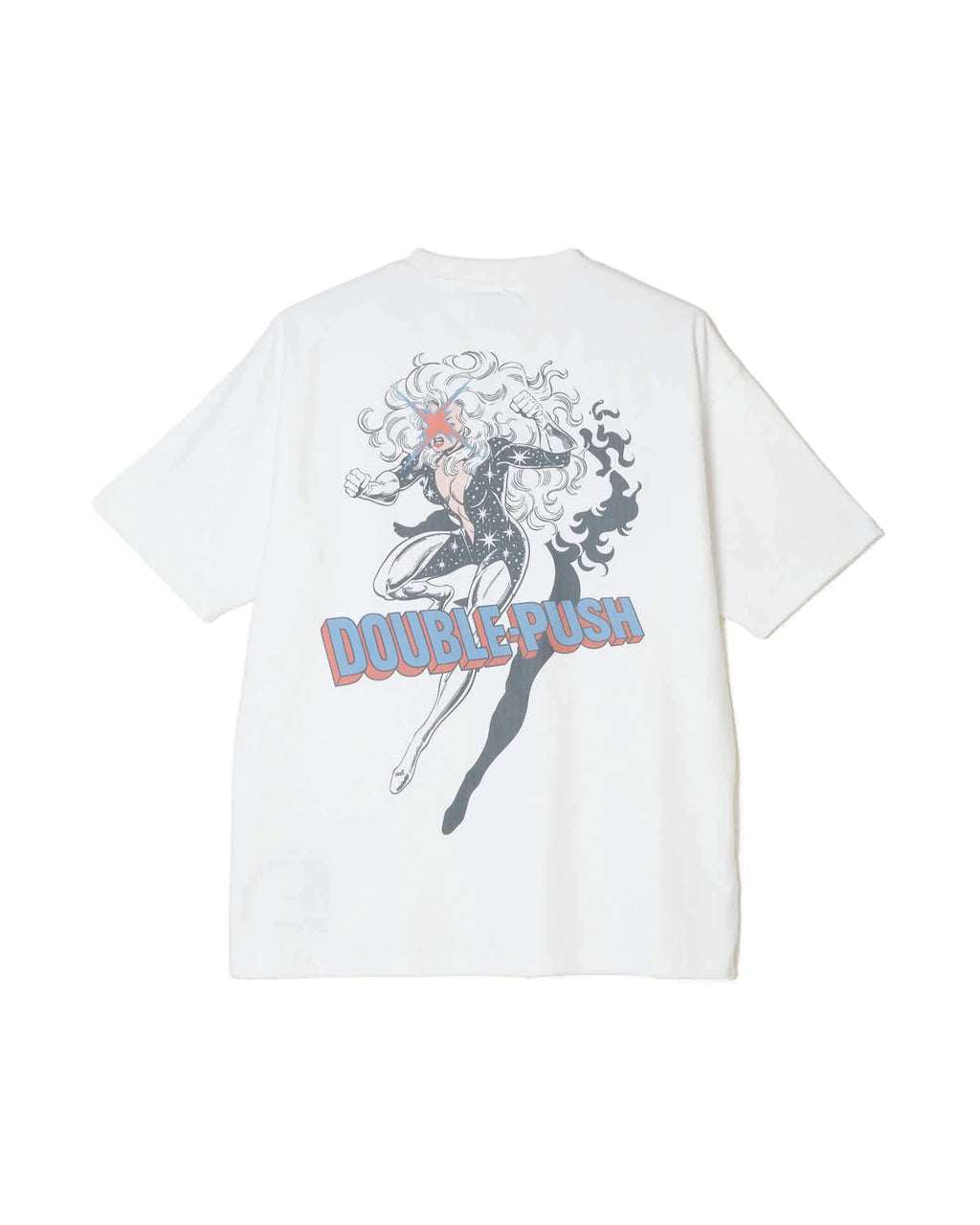 TAIN DOUBLE PUSH FLASH LADY SHORT SLEEVE T-SHIRTS /WHITE