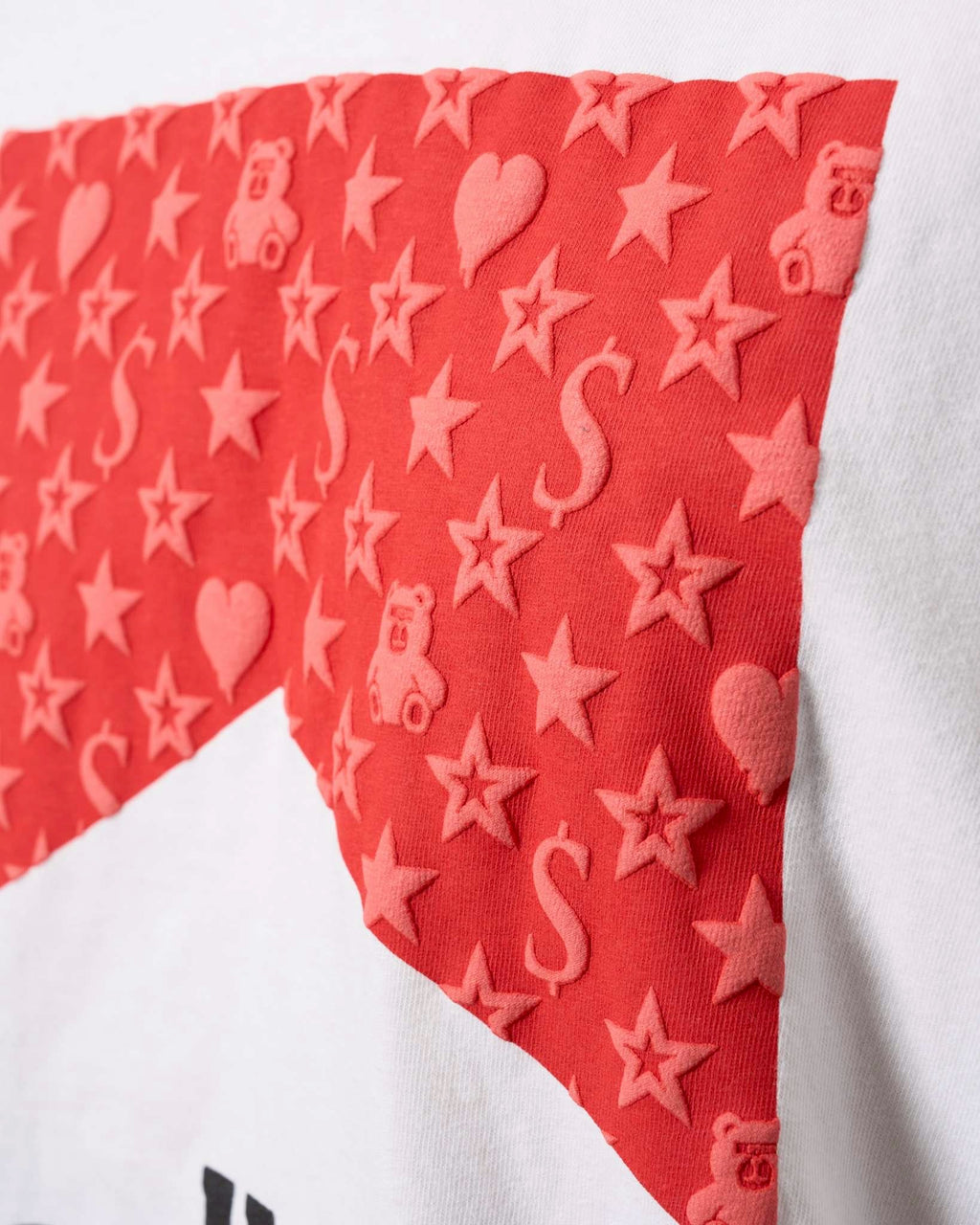 STUDMUFFIN ピグメントウォッシュドコットン天竺MARBEROフォームプリントTシャツ