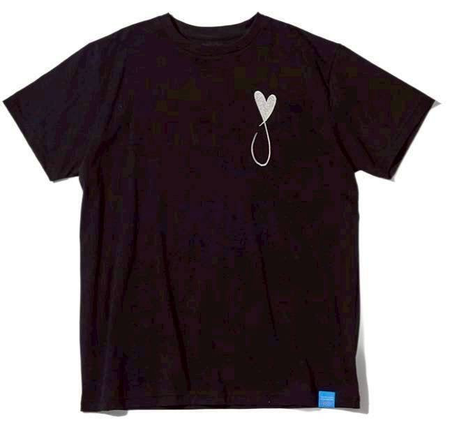 MAISON HONORE Tiphanie  Big Logo  T -Shirt /BLACK✖️SILVER