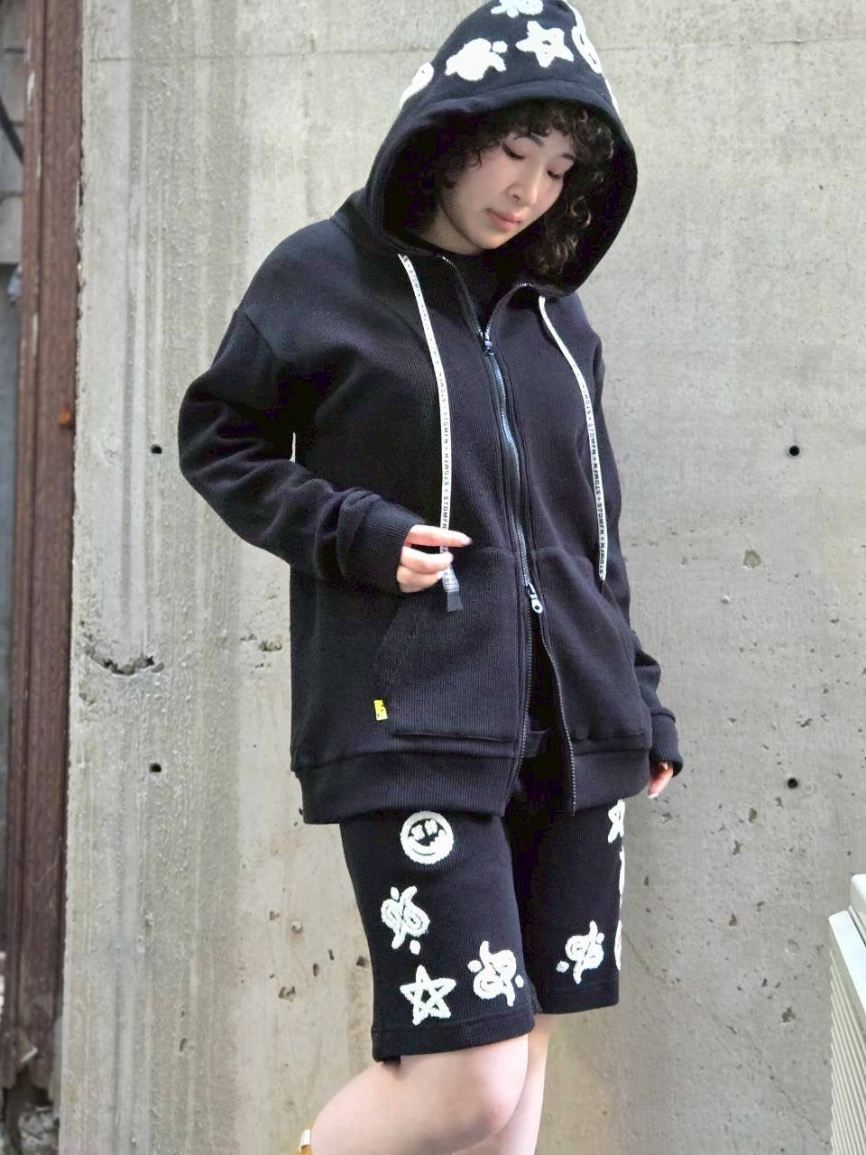 STUD MUFFINコットンワッフルペイズリーサガラショートパンツ