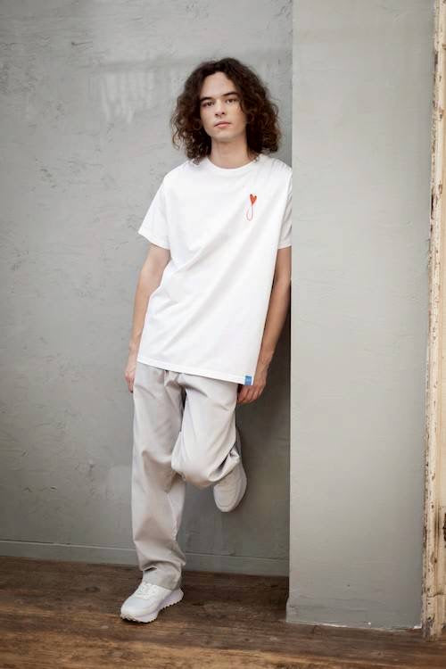 MAISON  HONORE Tiphanie Logo T-shirt /white✖️Red