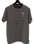 MAISON  HONORE Tiphanie-Border T-shirt/BLACK✖️SILVER