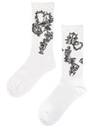 SUXSOX ROUGH PATTERNED SOCKS / WHITE