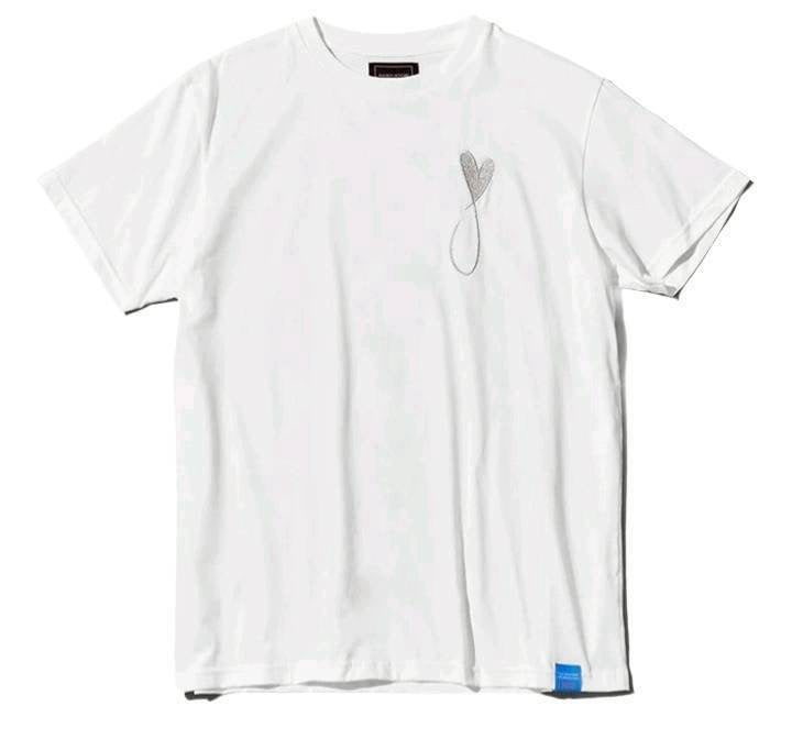 MAISON HONORE Tiphanie Big Logo T-shirt/WHITE✖️SILVER