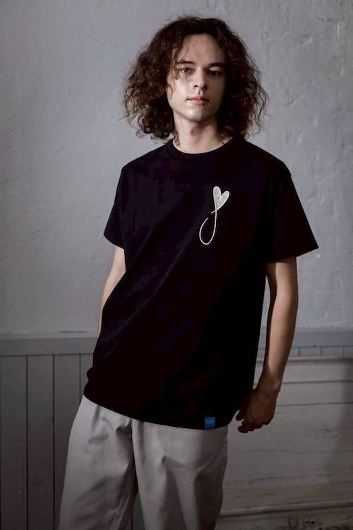 MAISON HONORE Tiphanie  Big Logo  T -Shirt /BLACK✖️SILVER