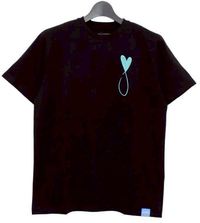 MAISON HONORE Tiphanie Big Logo T-shirt/BLACK✖️BLUE