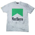 STUDMUFFIN ピグメントウォッシュドコットン天竺MARBEROフォームプリントTシャツ